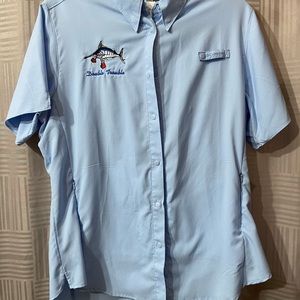 Womens Columbia Short Sleeve Fishing Shirt